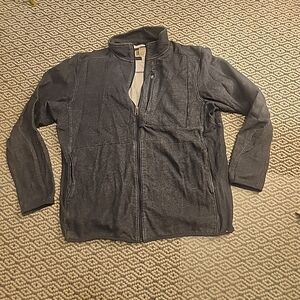 Duluth Trading Co Full Zip Jacket Coat Size Mens Large Blue Front Zip Pockets